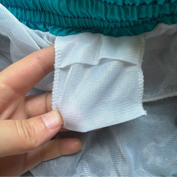 VINTAGE SUN SATIONS SPORTS WEAR BLUE SWIM SHORTS - L - Picture 10 of 15